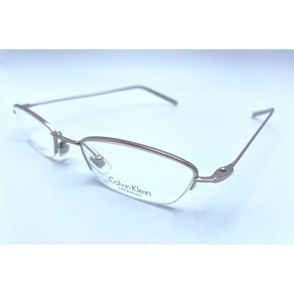 Calvin Klein Eyeglasses Glass Frames Metal Silver Italy 135 441 596 MSRP $199 - Picture 7 of 7